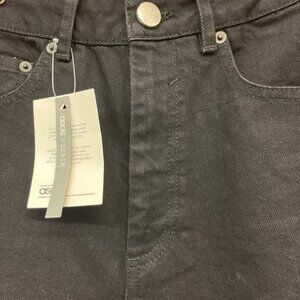 ASOS Black 26 Jeans Straight Leg